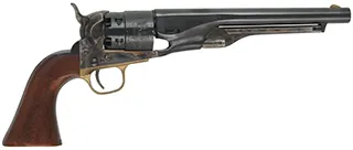 Colt Model 1860 Army Revolver,
.44 caliber, 8" barrel,
percussion, steel backstrap, four screw military frame,
used, by Armi San Marco
